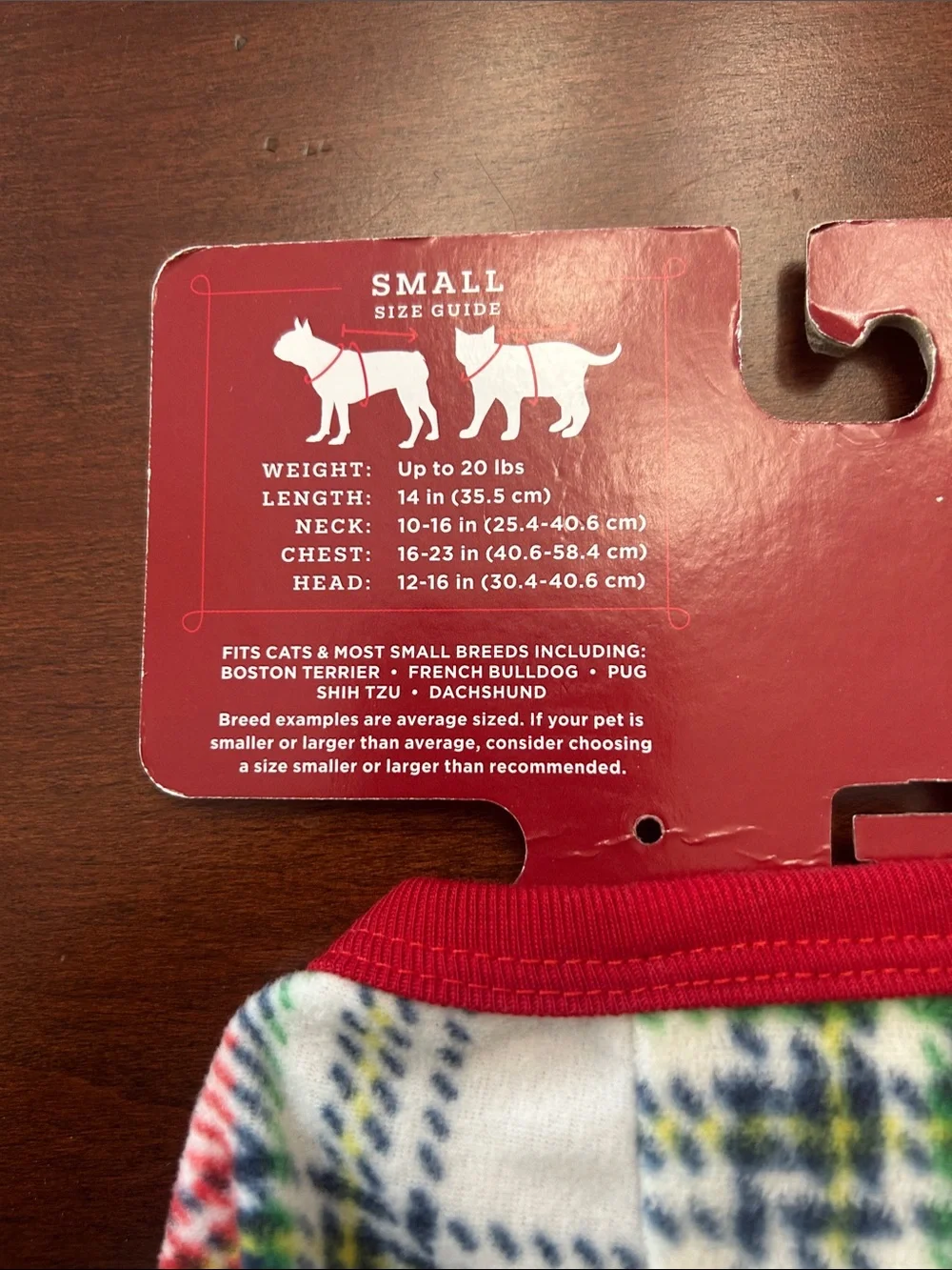 Wondershop Red & White Plaid Dog Pajamas